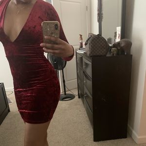 Velvet Fitted Dress
